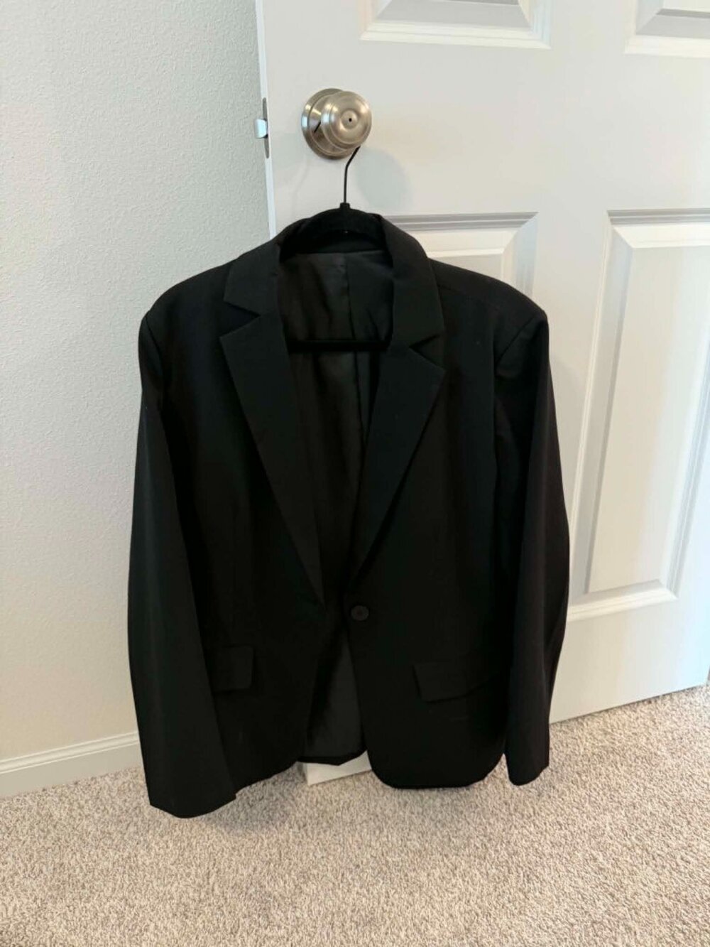 Oversized Black Blazer XL